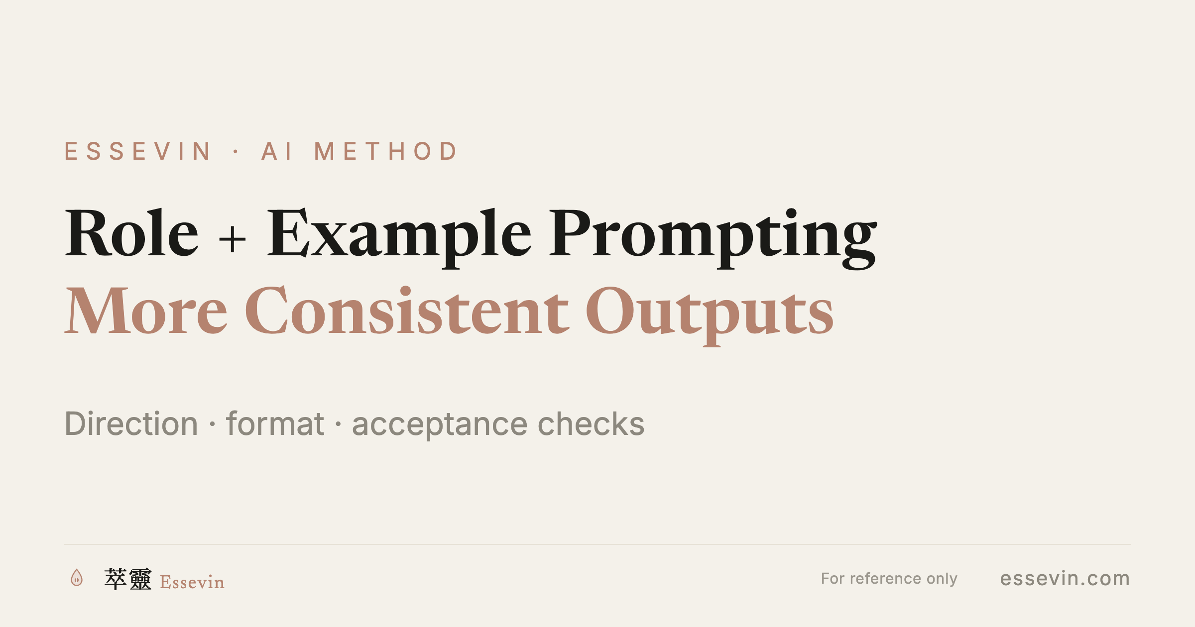 The Role + Example Prompt Pattern That Makes AI Outputs More Consistent