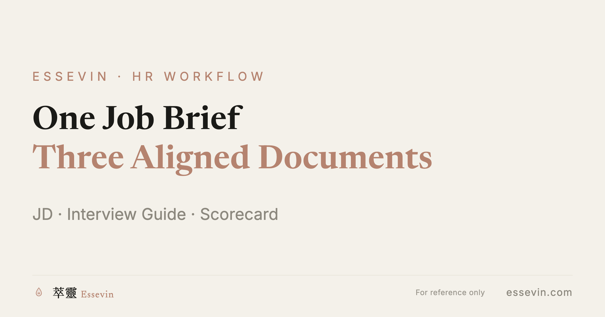 An HR Template Factory: Turn One Job Brief into a JD, Interview Guide, and Scorecard